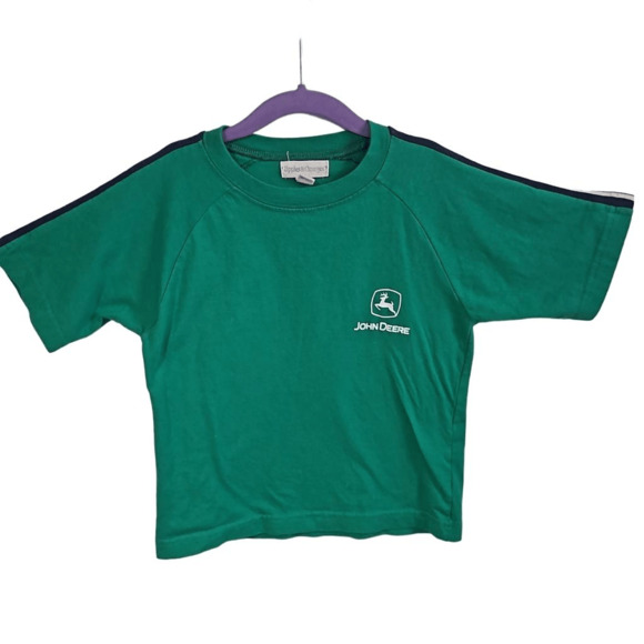 Apples & Oranges Toddler Size S John Deere Graphic Tee Shirt Green 100% Cotton - Picture 3 of 5